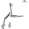 Maclean MC-728 Single Display Sit-Stand Workstation Desk Mount