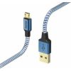 Hama Reflective Micro-USB 1.5m Blue