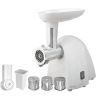 Meat mincer Camry CR 4802 White, 600-1500 W, Number of speeds 1, Sausage horn