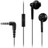 Panasonic Headphones RP-TCM55E-K In-ear, 3.5mm (1/8 inch), Microphone, Black,