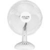 Adler AD 7303 Desk Fan, Number of speeds 3, 80 W, Oscillation, Diameter 30 cm, White