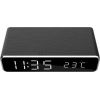 Gembird DAC-WPC-01 Digital alarm clock with wireless charging function, black