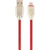 Gembird USB Male - Micro USB Male Premium rubber 2m Red