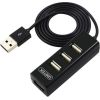 Unitek Hub 4x USB 2.0. mini, black, Y-2140