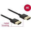 Delock Cable High Speed HDMI with Ethernet A male > A male 3D 4K 1.5m Slim