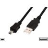 ASSMANN USB 2.0 HighSpeed  Cable USB A M (plug)/miniUSB B(5pin) M (plug)1m black