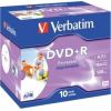 Matricas DVD+R AZO Verbatim 4.7GB 16x Printable ID Branded, 10 Pack Jewel