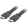 Lanberg cable HDMI M/M V2.0 5M Black Flat