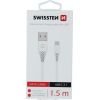 Swissten Basic Универсальный Quick Charge USB-C USB Кабель данных 1.5m Белый