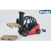 BRUDER Linde fork lift H30D with 2 pallets, 02511