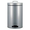 (V)   BRABANTIA atkritumu tvertne ar pedāli, 12 l, plast. sp., Metallic Grey - 214660