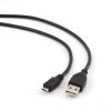 Gembird micro USB cable 2.0 AM-MBM5P black 3m