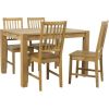 Dining set CHICAGO NEW with 4-chairs (19954), oak