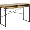 Desk SEAFORD 110x45xH75cm, with drawer, table top: paper wild oak, frame: black