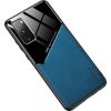 Mocco Lens Leather Back Case Кожанный чехол для Apple Iphone 12 Синий