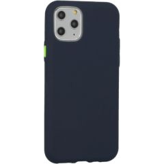 Fusion Solid Case Silikona Aizsargapvalks Priekš Samsung G985 Galaxy S20 Plus Zils