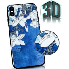 Mocco Flowers Back Case 3D чехол для Samsung Galaxy A72 Cиний