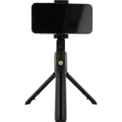 RoGer 2in1 Selfie Stick + штатив телескопическая подставка с Bluetooth пульт дистанционного управления черный