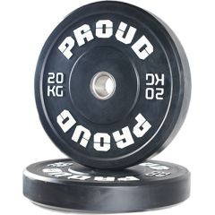 Svaru ripa BUMPER TRAINING PLATE BLACK PROUD : 20kg