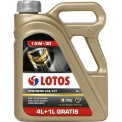 Motoreļļa LOTOS SYNTHETIC 504/507 5W30 4+1L, Lotos Oil