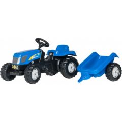 Rolly Toys Педальный трактор Rolly KID NH T7040 с прицепом (2,5-5 лет ) 013074