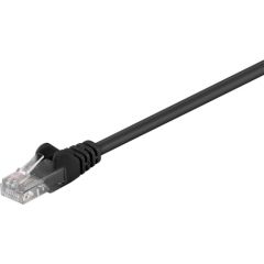 Goobay CAT 5e patch cable, U/UTP 68647 2 m, Black