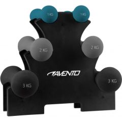 Неопреновые гантели AVENTO 42DH  2x1kg, 2x2kg, 2x3kg поврежденная упаковка