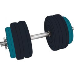 AVENTO 42DF 15kg Regulējamas hantele