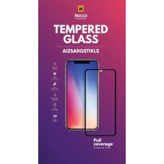 Mocco Full Face / Full Glue Tempered Glass Aizsargstikls Pilnam Ekrānam Motorola G Pro Melns