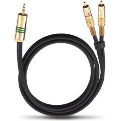 OEHLBACH Art. No. 2056 NF 1 / JACK AUDIO CABLE, 3.5 MM JACK TO 2 X RCA PHONO 1m Art. No. 2056