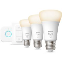 Philips Hue W Starter Kit 9,5W A60 E27 3pcs, Bridge, Switch