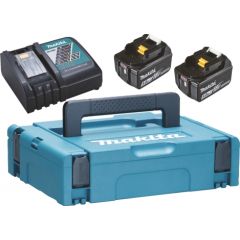 Lādēšanas komplekts18V, 2XBL1850B, DC18RC, MAKPAC 197624 2 Makita