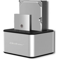 Qoltec 5316 2x HDD / SSD docking station | 2.5 "/3.5" SATA | USB 3.0 | Clonning