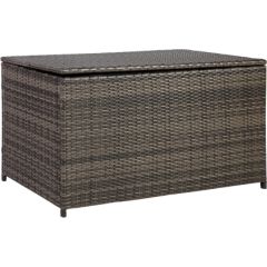 Ящик для подушек WICKER 122x52xH62см, тёмно-коричневый