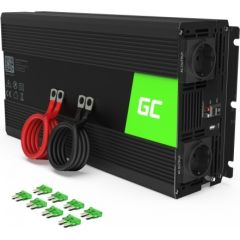 Green Cell Invertors 12V uz 230V | Tīra Sinusoīda | Jauda 1500W