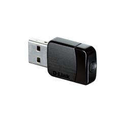 D-LINK DWA-171, Wireless AC Dual Band USB Adapter, Compatible with 802.11a/b/g/n and 802.11ac (draft), switchable Dual band 2.4 GHz or 5 GHz. Up to 433 Mbps data transfer rate in 802.11ac mode (5 GHz), up to 150 Mbps data transfer rate in 802.11n mode (2.