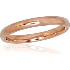 Золотое обручальное кольцо #1100724(AU-R) (Comfort fit, Толщина кольца 2.5mm), Красное золото	585°, Размер: 21.5, 3.54 гр.