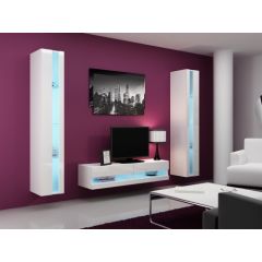 Cama Meble Cama Living room cabinet set VIGO NEW 12 white/white gloss