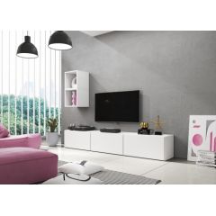 Cama Meble Cama living room furniture set ROCO 7 (3xRO3 + 2xRO6) white/white/white