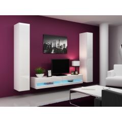 Cama Meble Cama Living room cabinet set VIGO NEW 4 white/white gloss