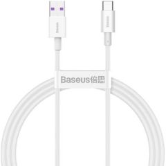 Kabelis USB2.0 A spraudnis - USB C spraudnis 66W 1,0m balts Superior series BASEUS