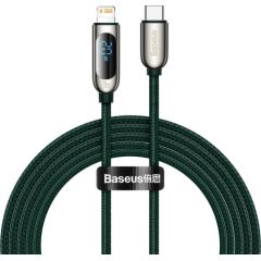 USB-C cable for Lightning Baseus Display, PD, 20W, 2m (green)