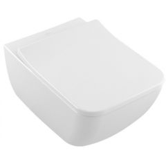 Villeroy &amp; Boch  s Venticello Rimless, stiprināms pie sienas, 375x560 mm, SupraFix, balts