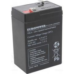 BATTERY 6V 4.5AH VRLA/EP4.5-6 EUROPOWER EMU