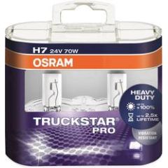 Osram Spuldžu komplekts 64215TSP-HCB TRUCKSTAR PRO +100% 24V H7 70W 24V