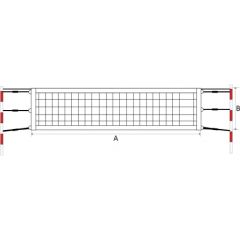 Pokorny Site Пляжная теннисная сеть SPORT 9.5x1m PE 45x45x3mm, 6 натяжная кевларовая проволока