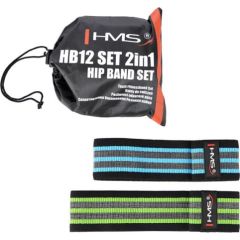 Pretestības gumiju komplekts HB12 SET 2in1 HIP BAND SET HMS