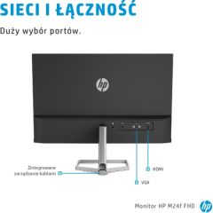 HP M24f FHD Monitor 60.5 cm (23.8") 1920x1080 pixels Full HD Black, Silver