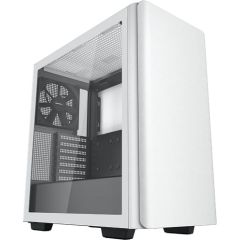 Deepcool MID TOWER CASE CK500 Side window, White, Mid-Tower, Power supply included No