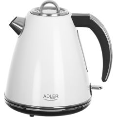 Adler Tējkanna AD 1343	 Electric, 2200 W, 1.5 L, Stainless steel, 360° rotational base, White